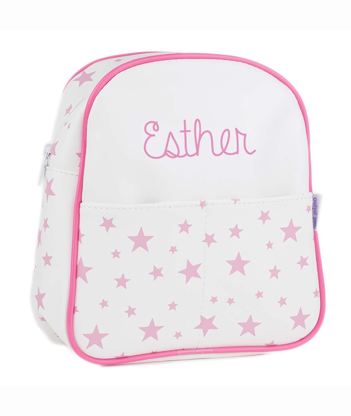 Mochila Personalizada Polipiel Estrellas Rosa Mi Pipo - Nanetes #